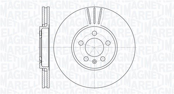 MAGNETI MARELLI Тормозной диск 361302040222